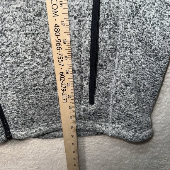 ORVIS Mens Fleece Sleeveless Full Zip Pockets Heather Gray Vest Size M - Picture 6 of 7